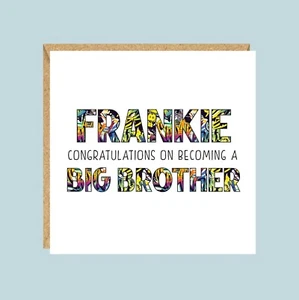 Personalised New Big Brother Card - Picture 1 of 2