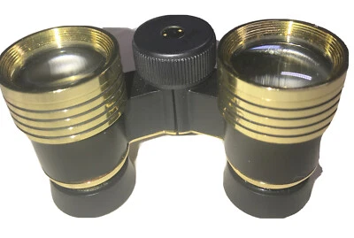 Tasco Gold/Black Theater Glasses Vintage 1992 Binoculars Theater 3X27 mm 20-2327 - Image 1 of 4