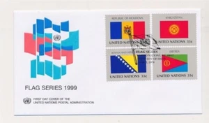 D349261 United Nations New York Bureau FDC Flag Series 1999 - Picture 1 of 1