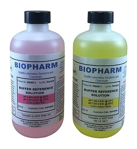 Biopharm pH Calibration Kit (2) each 8oz Bottles pH 4 and pH 7 Buffer - Picture 1 of 1