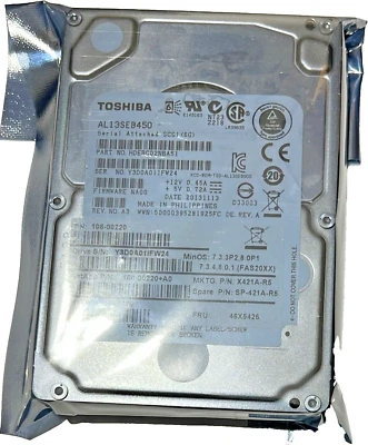 AL13SEB450 / 46X5425 TOSHIBA NETAPP  450GB 10K RPM 2.5" TESTED - - Image 1 of 2