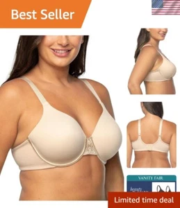 Women's Full Figure Beauty Back Smoothing Bra, 4 Way Stretch Fabric, Lightly ... - Picture 1 of 7