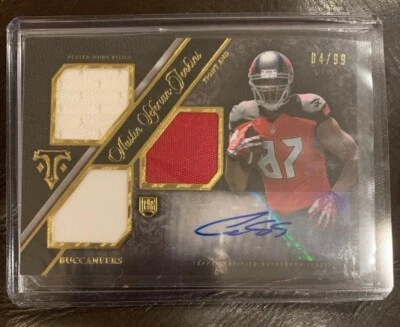 Austin Seferian-Jenkins 2014 Topps Triple Threads Rookie Auto 3xRelic #4/99 RC - Image 1 of 2