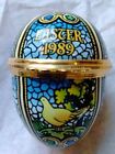 Vintage Easter Egg Hinged Trinket Box Halcyon Days Enamels 1989 