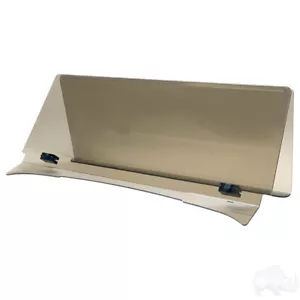 Deluxe Windshield - 2-Piece Fold Down (1/4") EZGO TXT Golf Cart 1995-2013 - Foto 1 di 2
