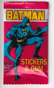 Paquete de pegatinas precintadas Batman Dandy 1989 - Imagen 1 de 2