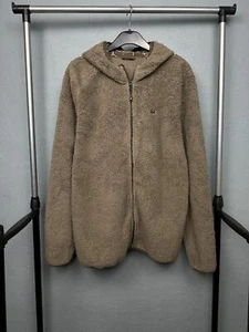Helly Hansen Vintage Mens Teddy Sherpa Fleece Jacket Hoodie Size L - Picture 1 of 8