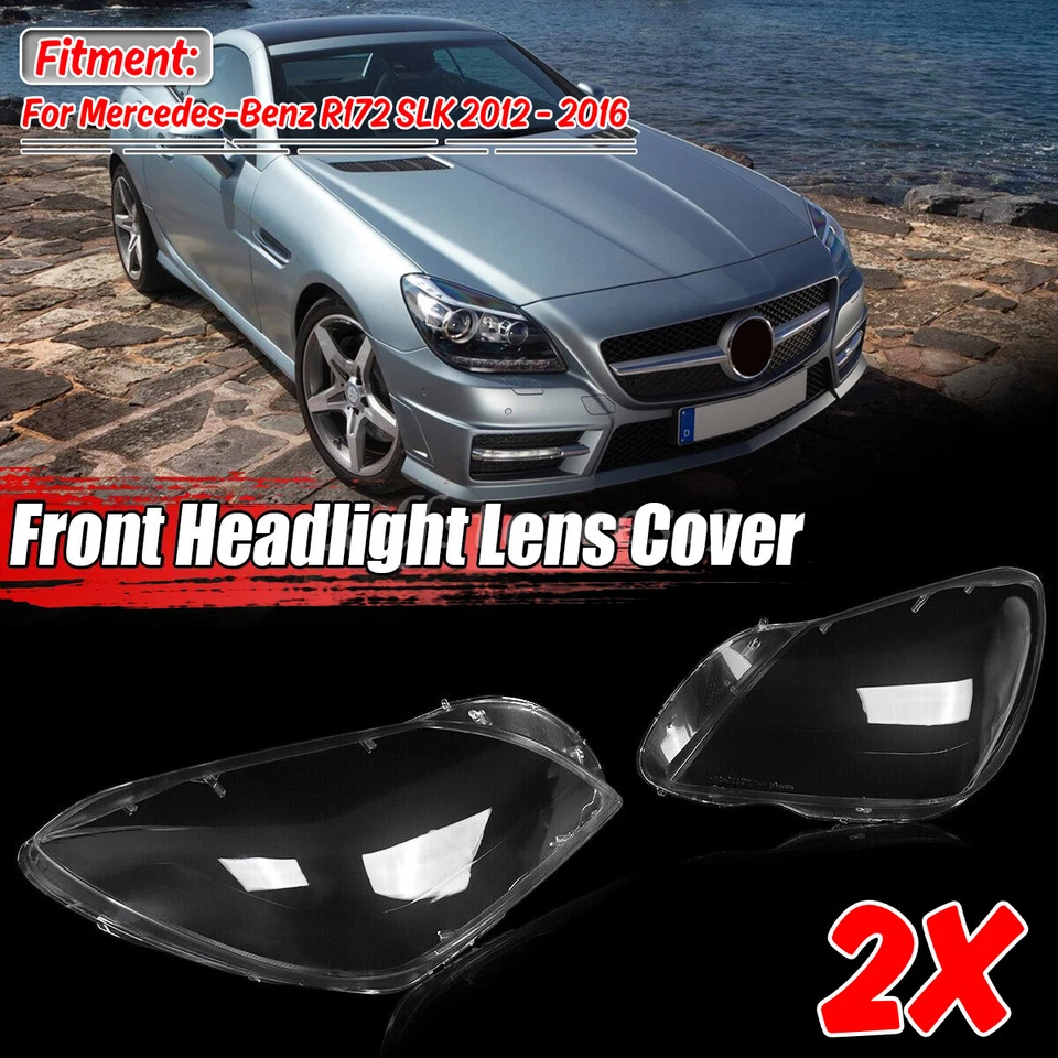 Cubierta de faro izquierdo y derecho para Mercedes-Benz SLK R172 2012-2016 Foto 1 de 4