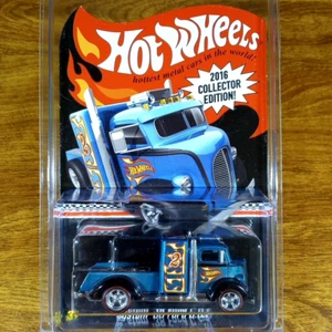 Hot Wheels RLC 2016 Collector Edition Mail-In Custom '38 Ford C.O.E. Truck Teal - Picture 1 of 3
