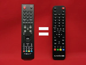 Mando a Distancia REEMPLAZABLE TV LED NEVIR // Modelo TV: NVR-7406-43HD-N - Imagen 1 de 2