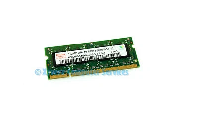 HYMP564S64BP6-Y5 GENUINE HYNIX LAPTOP MEMORY 512MB PC2 5300S (CA66) - Image 1 of 2