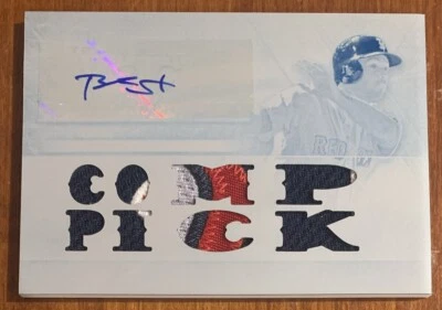Blake SWIHART🔥2015 Topps Triple Threads White Whale Patch AUTO #TTAR-BS5 1/1 NM - Image 1 of 2