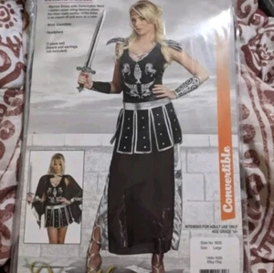Dreamgirl Glorious Gladiator Warrior Convertible Halloween Costume Cosplay Large - Picture 1 of 5