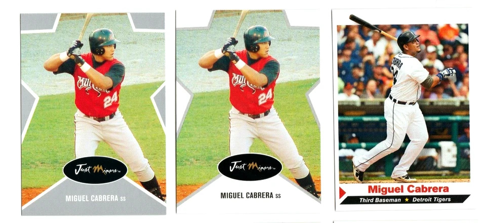 3 英寸 MIGUEL CABRERA 2003 JUST MINORS & SI KIDS “银色版” 新秀 批量! — 第 1/4 张图片