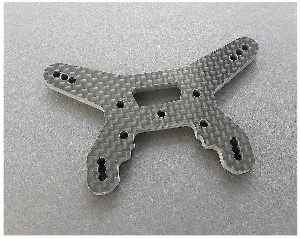 Team Associated 92266 RC10B74.1 Rear Shock Tower 27.5mm Carbon Fiber new fr/ kit - Image 1 of 1