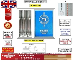 SCHMETZ DPx16LR135X16RTW CANU37:20AX1S=160/23 INDUSTRIENÄHMASCHINENNADEL - Bild 1 von 7
