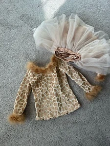 Pottery Barn Kinder Tutu Giraffe Tier Kostüm Kleinkind Mädchen Größe 3T - Bild 1 von 7