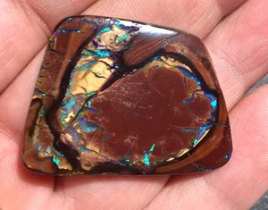 62ct. Unique Koroit Gemme Opal. Brillant / Vif Grün-blaue Fils Flashfire-Opals - Picture 1 of 7