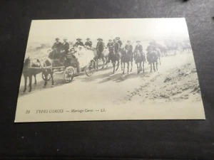 CPA REEDITION, MARIAGE CORSE, CHEVAUX, ATTELAGE, POSTCARD - Picture 1 of 1