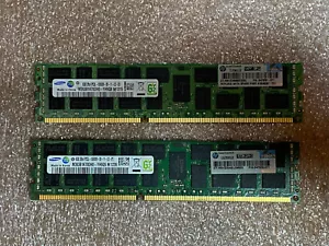 16GB (2x 8GB)* Samsung M393B1K70DH0-YH9 8GB PC3L-10600R DDR3-1333MHz ECC REG RAM - Picture 1 of 7