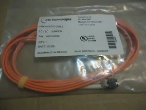 CSI Technologies FIBER OPTIC CABLE LC/LC JUMBER P/N:V662P402M - Bild 1 von 8