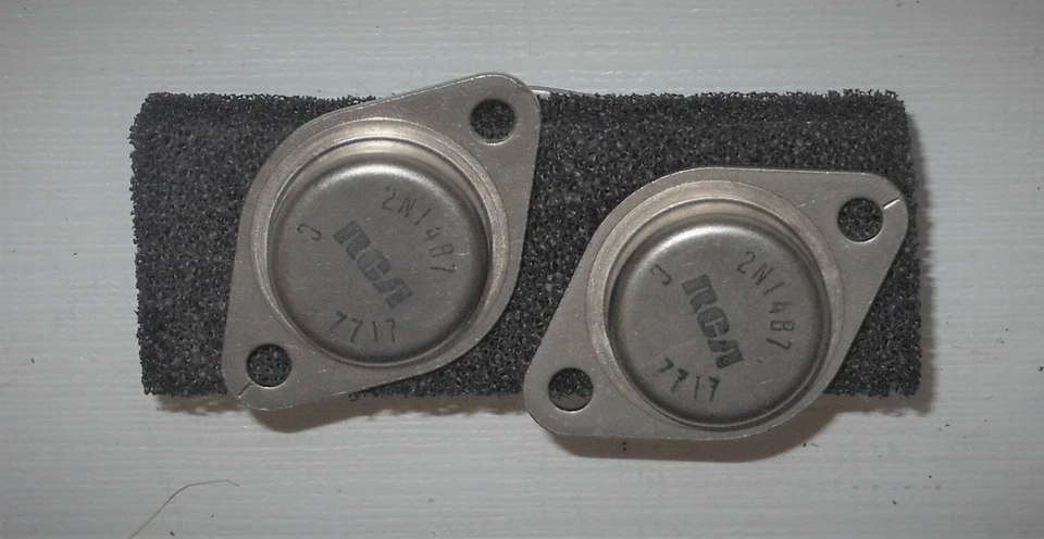  2N1487 RCA Bipolar NPN Silicon Power Transistor 60V 6A TO-3   - Image 1 of 1