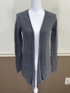 Anthropologie Velvet Women's Cardigan SMALL Gray Wool Cashmere - Picture 1 of 7