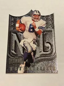 1997 SKYBOX METAL UNIVERSE TROY AIKMAN TITANIUM DIE CUT COWBOYS SP - Picture 1 of 2