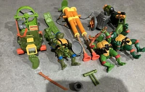 1988 - 1989 Teenage Mutant Ninja Turtles Lot - Sewer Cycle - Artillery - 3 Figs - Bild 1 von 24