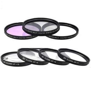 4PC Macro Close-up & 3PC Filter Set For Sony Alpha A5000 A5100 A6000 A6300 - Picture 1 of 3
