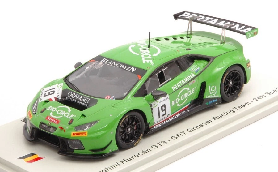 Modellino auto scala 1/43 Spark LAMBORGHINI HURACAN GT3 24H SPA racing - Immagine 1 di 1