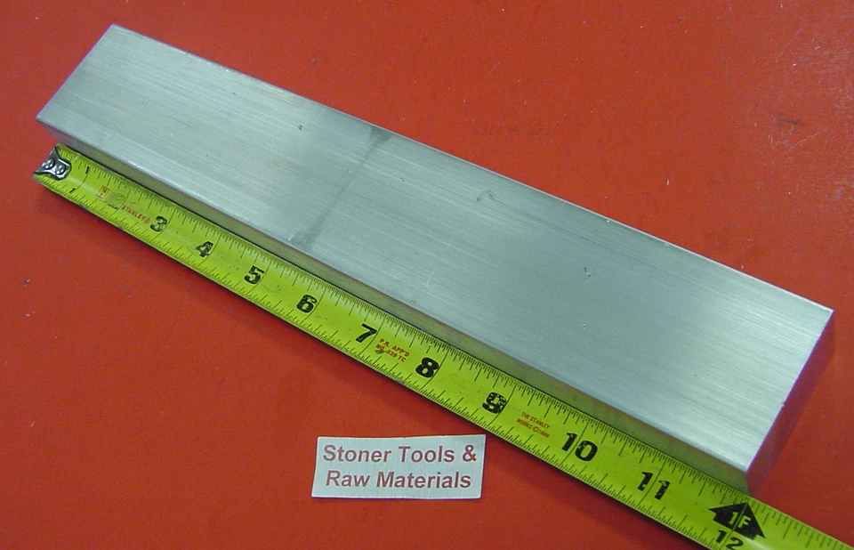 1" X 2" ALUMINUM 6061 FLAT BAR 12" long Solid T6511 Extruded Mill Bar Stock New - Image 1 of 1