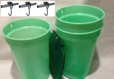 3 CONJUNTOS - Cubos de savia de plástico con tapas, pasadores y grifos de acero inoxidable para jarabe/savia de arce Foto 1 de 3