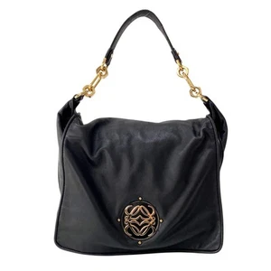 Bolso de Hombro LOEWE Cuero Napa Negro Anagrama - Imagen 1 de 20