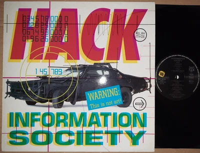 INFORMATION SOCIETY - HACK / LP / GER / 1990 / TOMMY BOY / ORIGINAL INNERSLEEVE - Bild 1 von 4