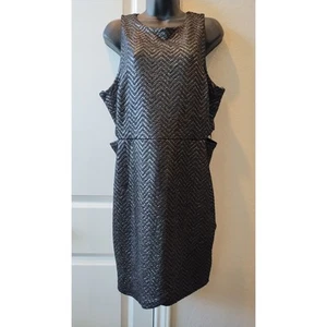 Vestido mini sin mangas metálico recortes laterales Forever 21 The Moon talla 1X - Imagen 1 de 17