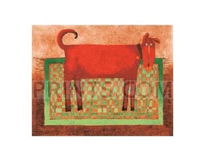 Toni Goffe Rugrover Red Giclee - Picture 1 of 1