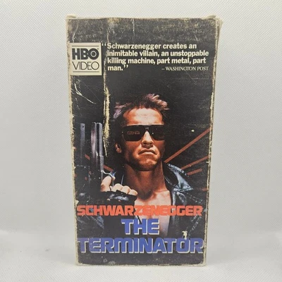 The Terminator VHS 1984 HBO VIDEO Arnold Schwarzenegger Tested Working - Image 1 of 4