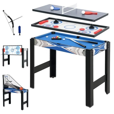 5-in-1-Spieletisch, Billard, Tischtennis, Hockey, Basketball, Bogenschießen - Bild 1 von 4