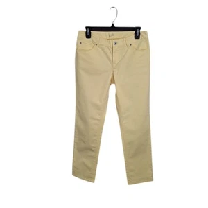 Jeans J. Jill Boyfriend donna 4P giallo gamba dritta vestibilità rilassata elasticizzato casual - Foto 1 di 15