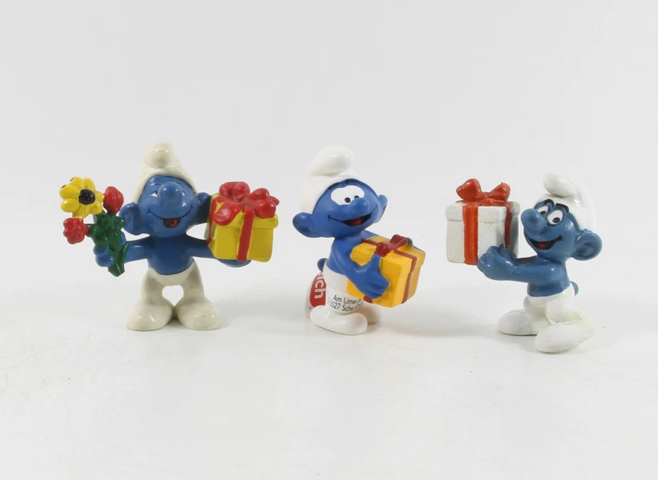 Schlumpf Schlümpfe == THEMA : Geburtstag Geschenke 3 Figuren Schleich - Bild 1 von 1