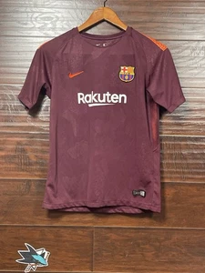 Camiseta Nike Barcelona Juvenil XL Granate 2017 Tercera Equipación Camiseta Dri Fit La Liga Usada - Imagen 1 de 8