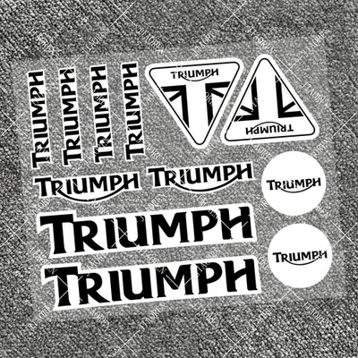 TRIUMPH FUEL TANK FAIRING BODY BADGE EMBLEM DECALS STICKER large - Image 1 of 3