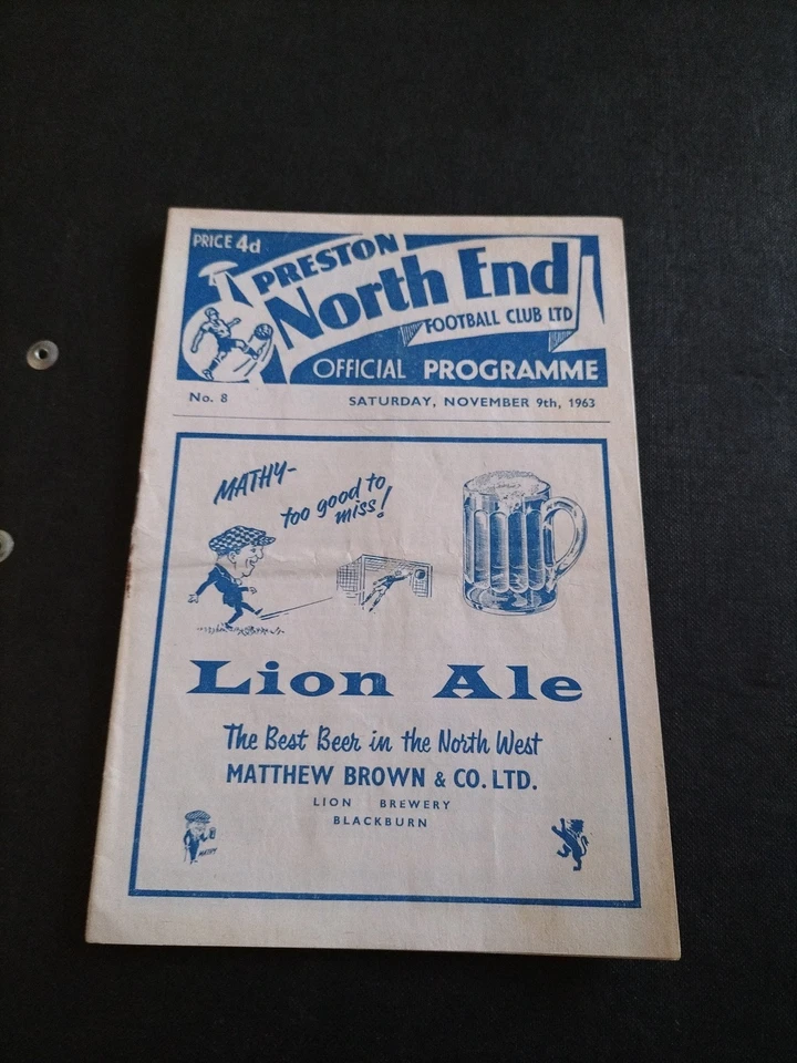 09/11/1963 Preston North End v Sunderland - Second Division - 1963/64 - Image 1 of 1
