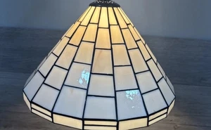 Vintage Tiffany Style SpiderWeb Stained Glass Lamp Shade D13xH8” - Picture 1 of 8
