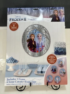 Disney Frozen II Frame Decorting Kit for Childrens Birthday Party - NEW - Image 1 of 4