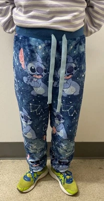 Disney Stitch Pajama Pants Women’s S Fleece Sleepwear Drawstrings - Image 1 of 3
