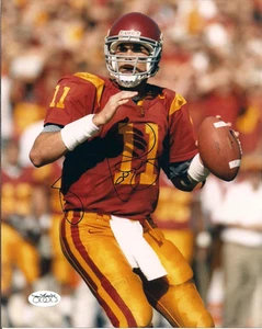 FOTO FIRMADA 8X10 MATT LEINART USC TROJANS CON JSA - Imagen 1 de 1