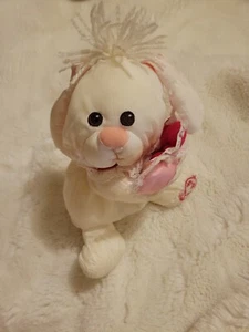 Fisher Price Puffalump Bunny Plush Valentine Rabbit Hearts Vintage 1988 - Picture 1 of 7