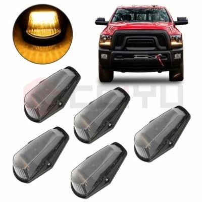 5X Clear amber cab marker top light for Ford F-150 F-250 F-350 1980-1997 12 led Foto 1 de 4